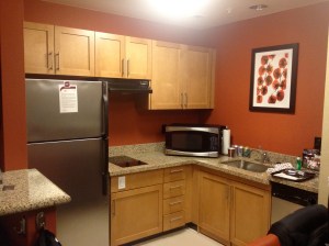 Kitchen - The Cabinets Under the Sink Open Up And it Becomes Completely Wheel Under