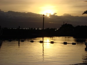 Beautiful Black Rock in the Distance