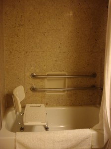 Bathtub With Portable Shower Bench