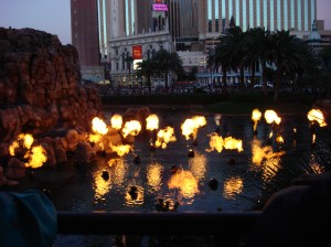 Mirage Volcano Show