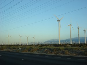 Wind Turbines All Along Highway