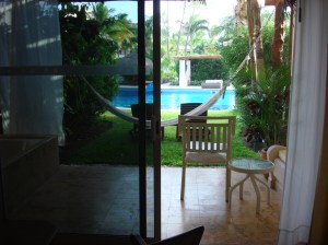 View of Patio in Swim-Up Room