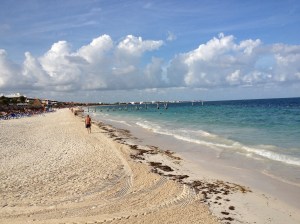 Beautiful White Sand on the Beach