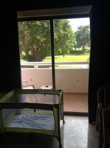 View of Balcony From Inside Room