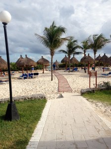 Transition from Path to Wheelchair Beach Access