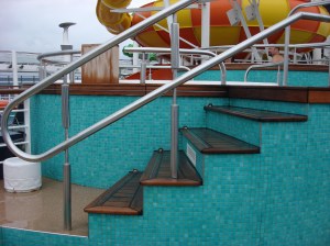 Access Into Other Hot Tubs Was Via Stairs