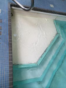 These Are the Steps Leading into the Pool. Gross. 