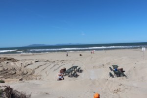 Looking Towards The Ocean - The Picnic Tables Mark the End of the Accessible Path
